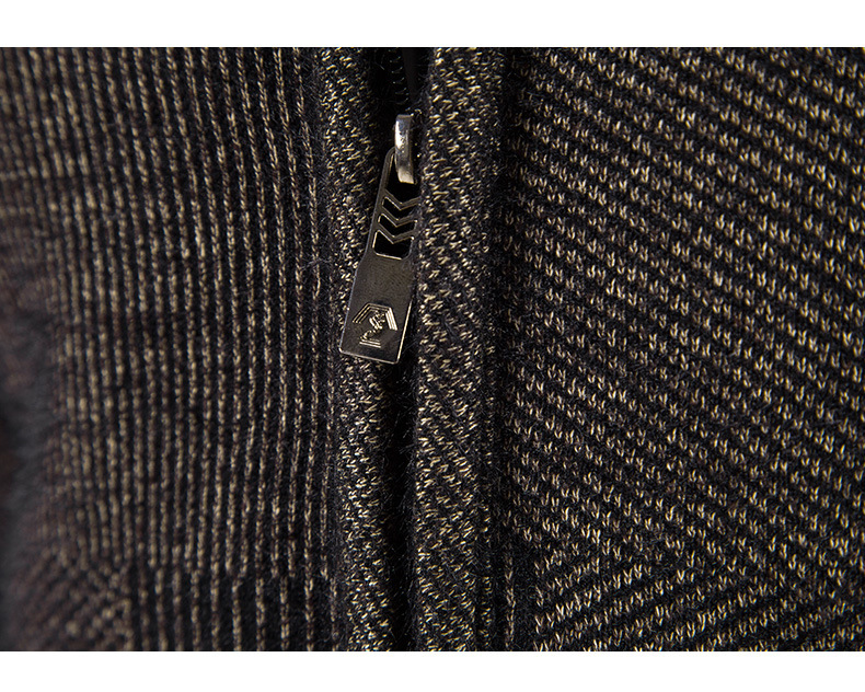 Loose Plus Size Zipper Wool Casual Jacket 12
