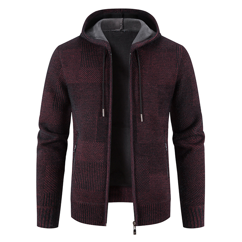 Loose Plus Size Zipper Wool Casual Jacket 3
