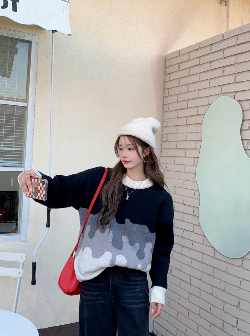 Women's Loose Temperament Thick Knit Sweater - Image 18