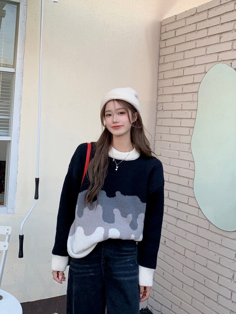 Women's Loose Temperament Thick Knit Sweater - Image 17