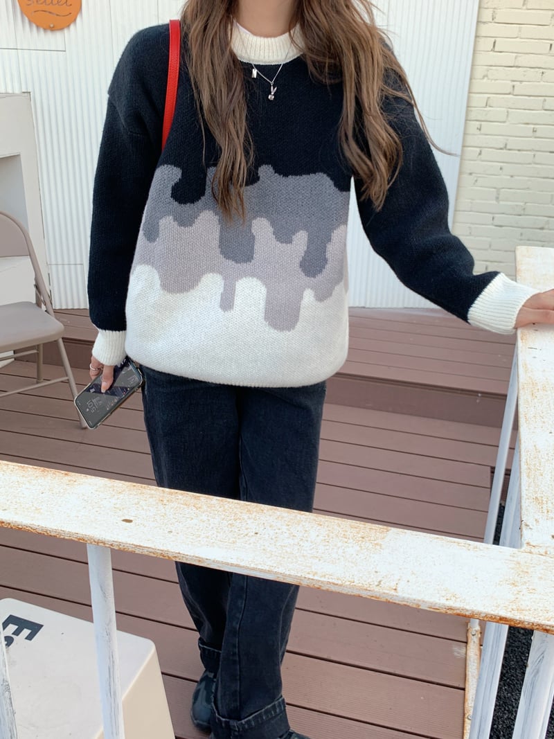 Women's Loose Temperament Thick Knit Sweater - Image 21