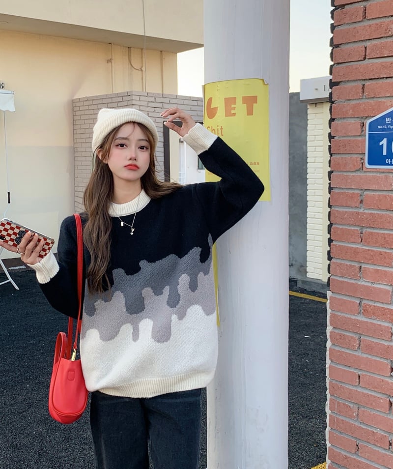 Women's Loose Temperament Thick Knit Sweater - Image 16