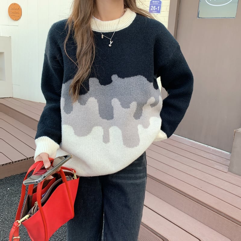 Women's Loose Temperament Thick Knit Sweater - Image 22