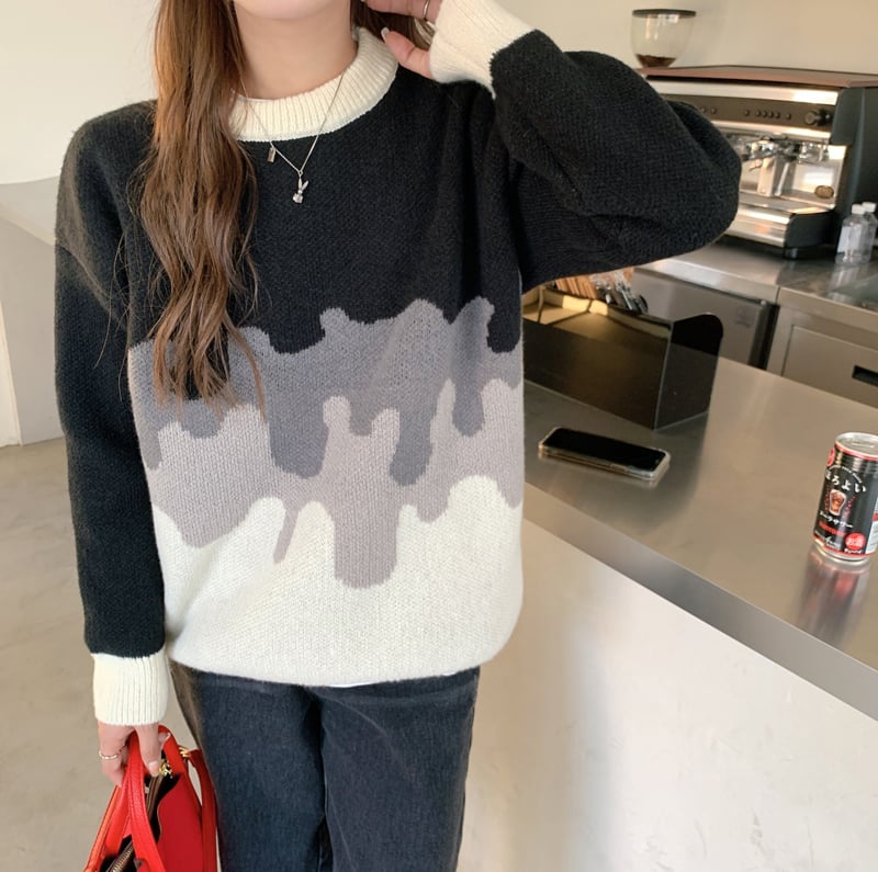 Women's Loose Temperament Thick Knit Sweater - Image 23