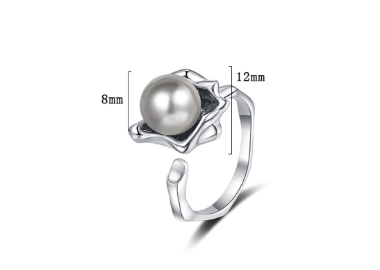 S925 Sterling Silver Texture Ring
