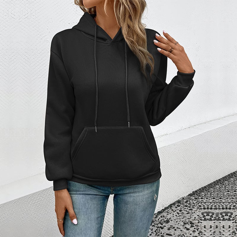 Women's Fashion Casual Hoodie - Apricot