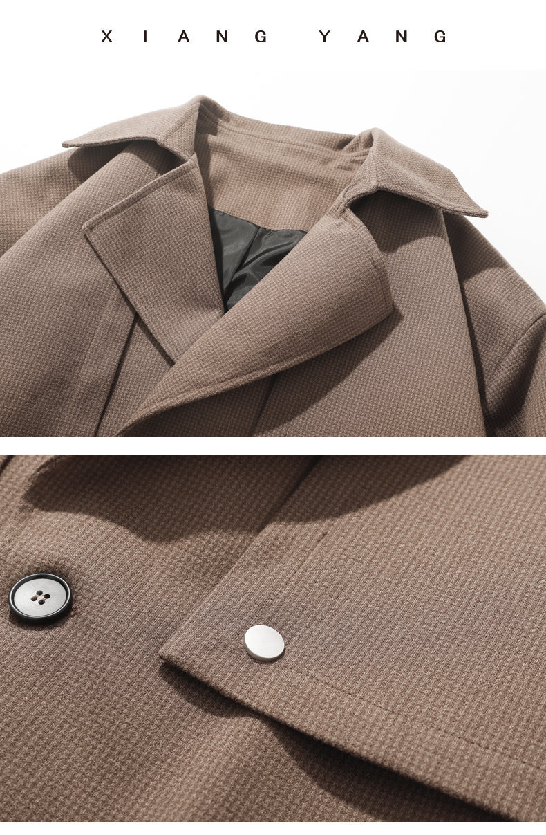 Winter Mid-length Woolen Coat Willow Green
