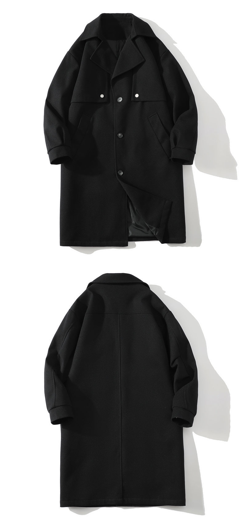Winter Mid-length Woolen Coat Style