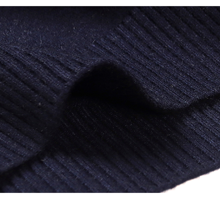 Men's Casual Business Lapel Wool T-shirt Image 8