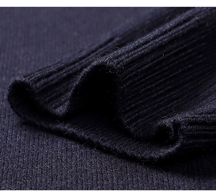 Men's Casual Business Lapel Wool T-shirt Image 10