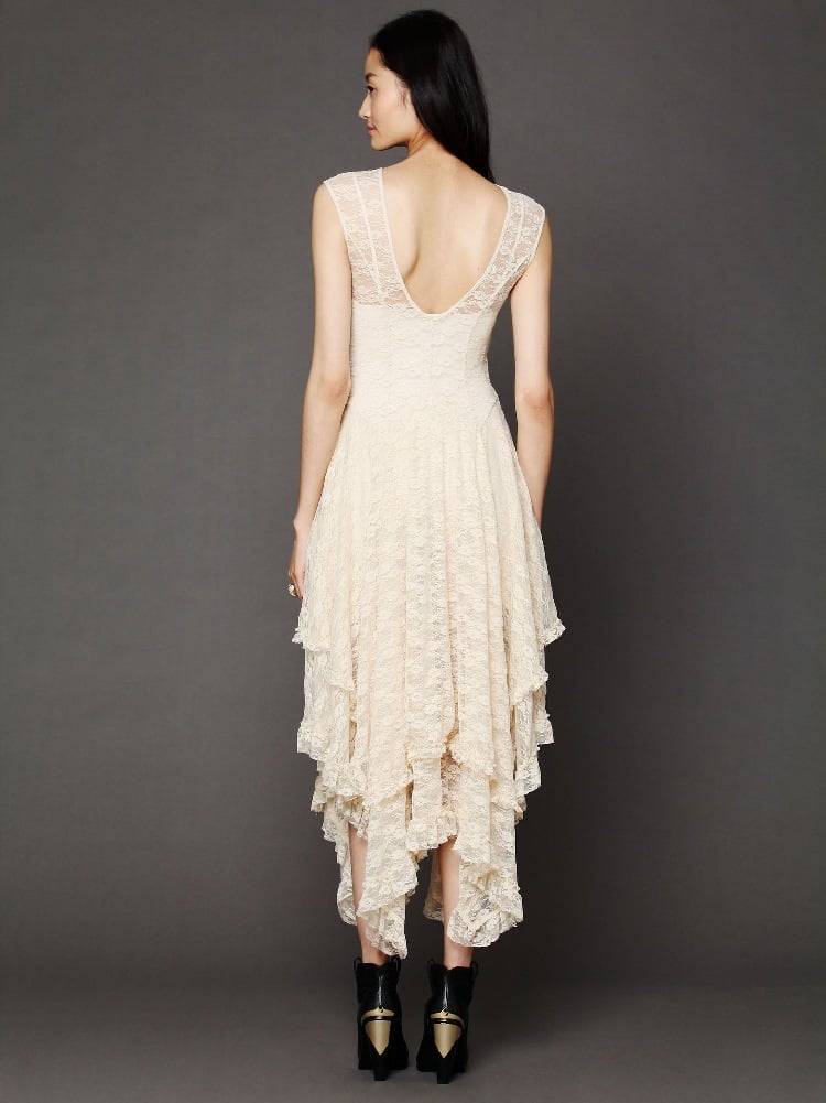 Irregular Lace Dress Image 2