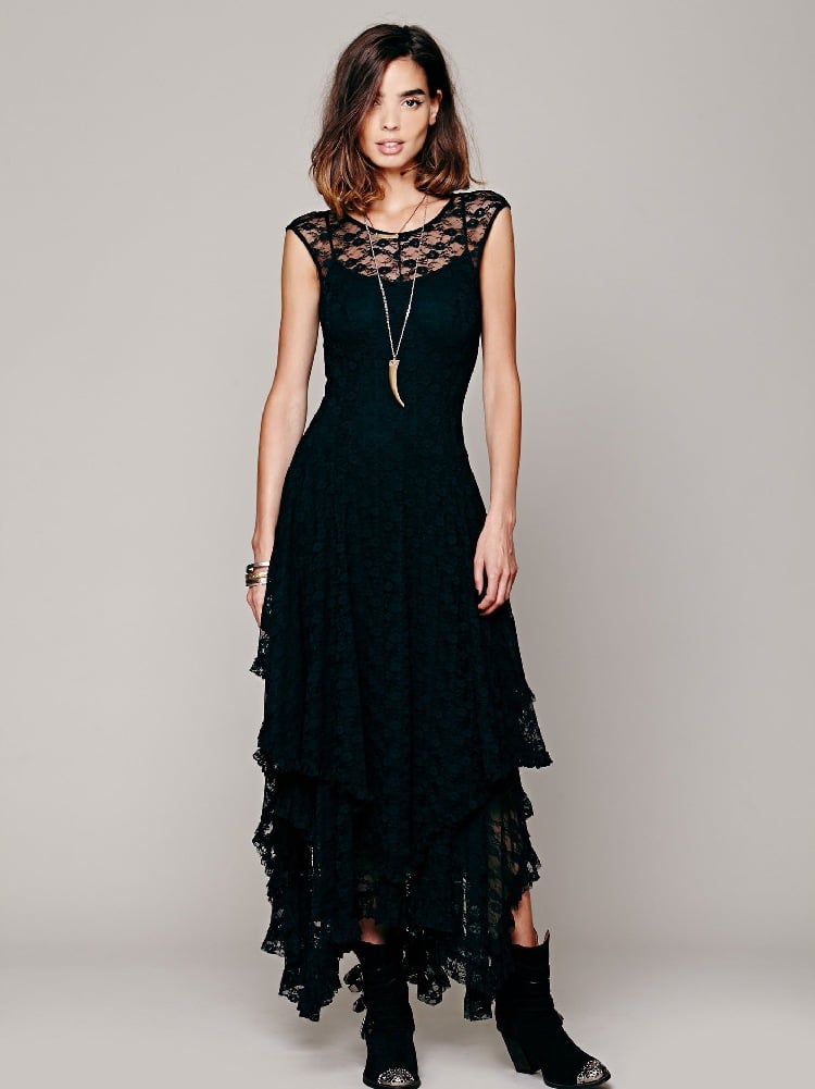 Irregular Lace Dress Image 6