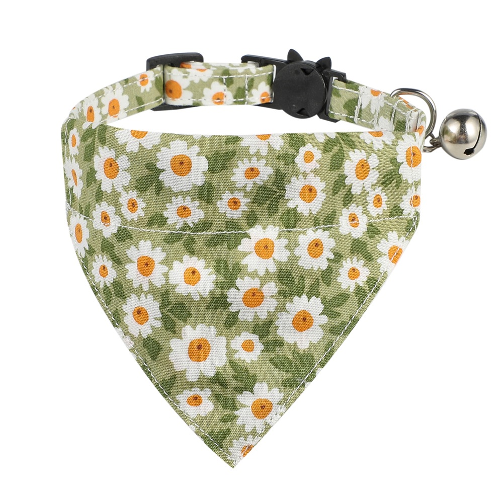 Cotton Small Floral Cat Collar - Image 3