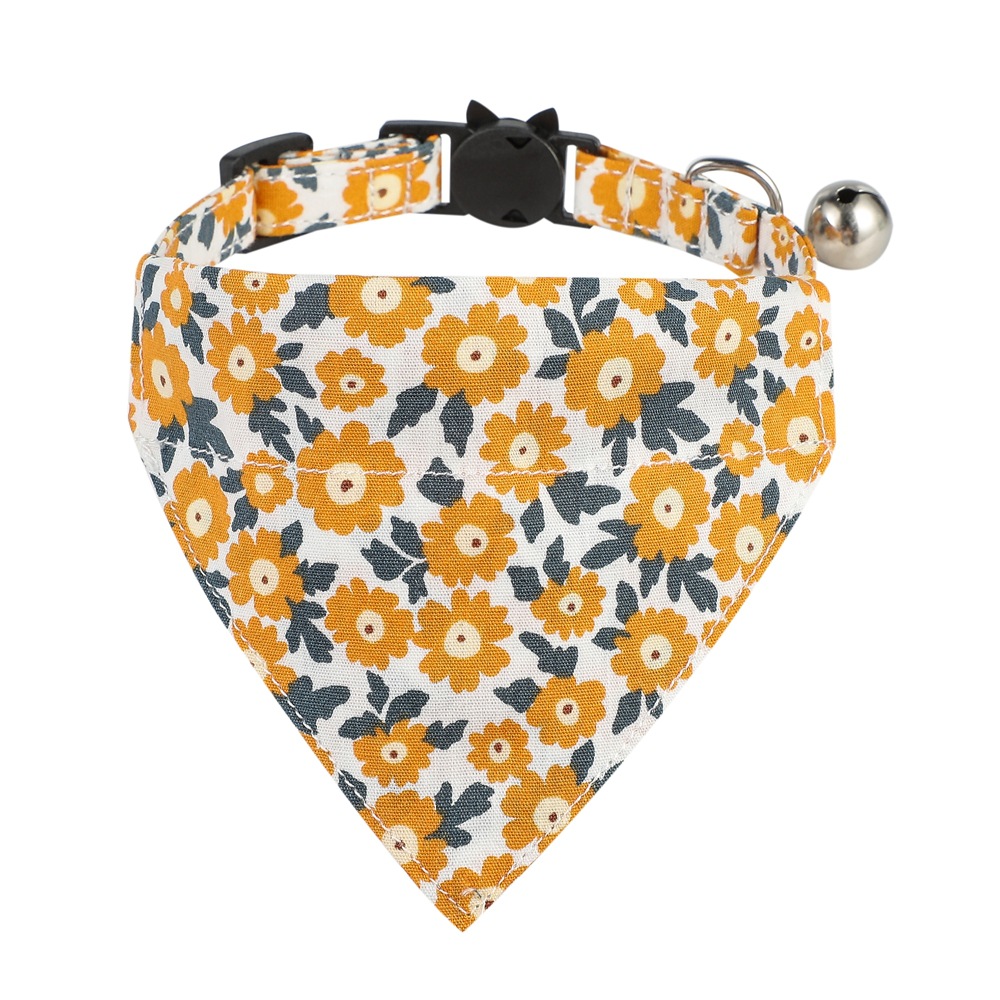Cotton Small Floral Cat Collar - Image 2