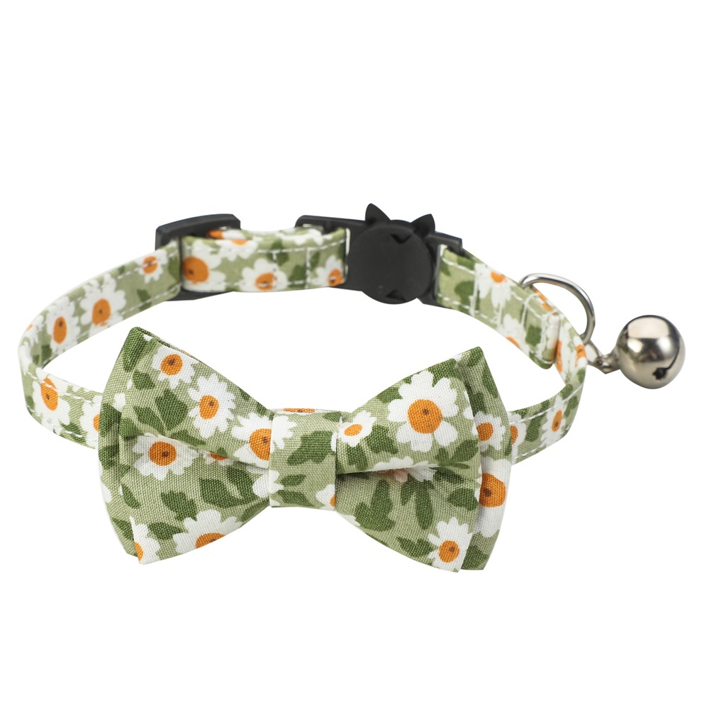 Cotton Small Floral Cat Collar - Image 8