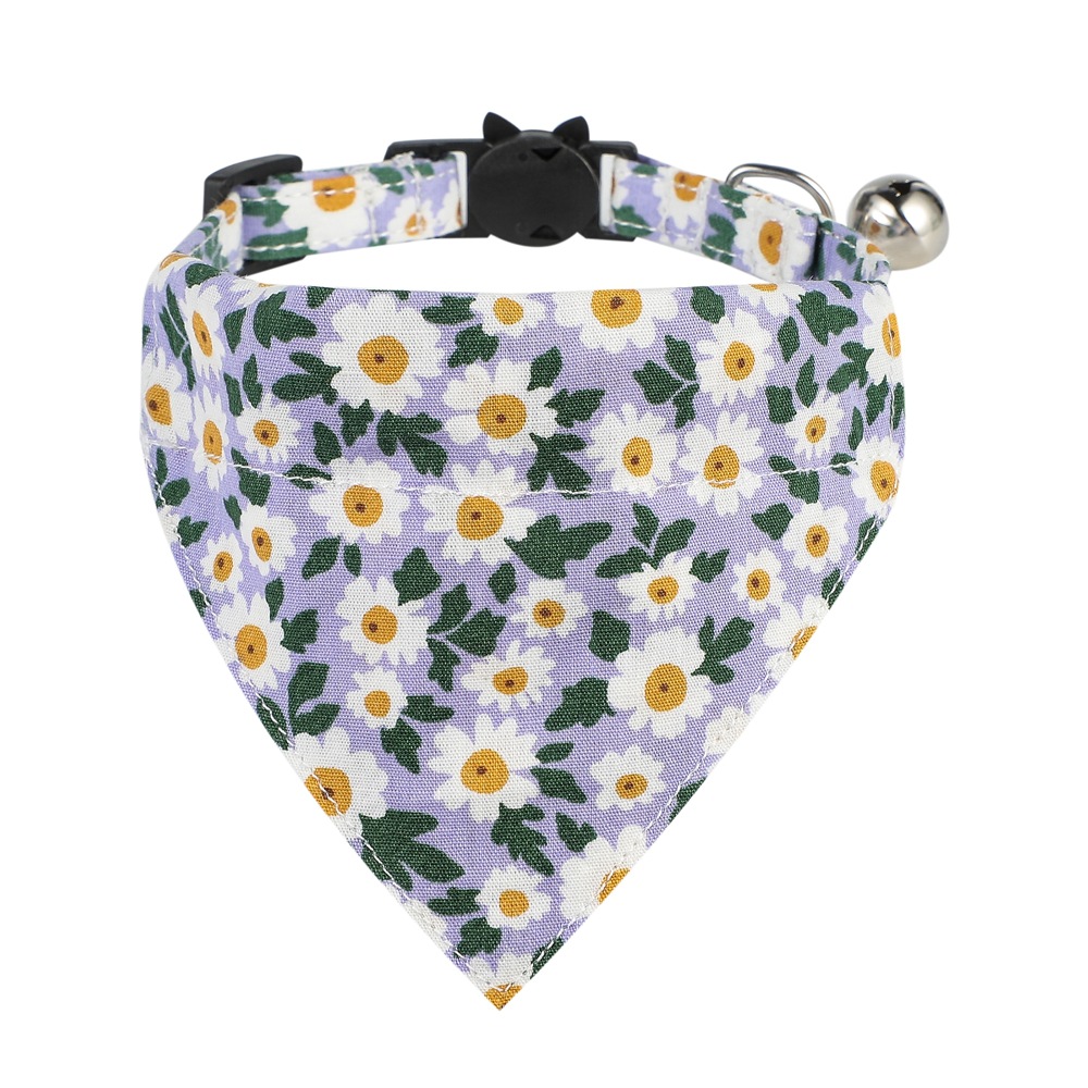 Cotton Small Floral Cat Collar - Image 6