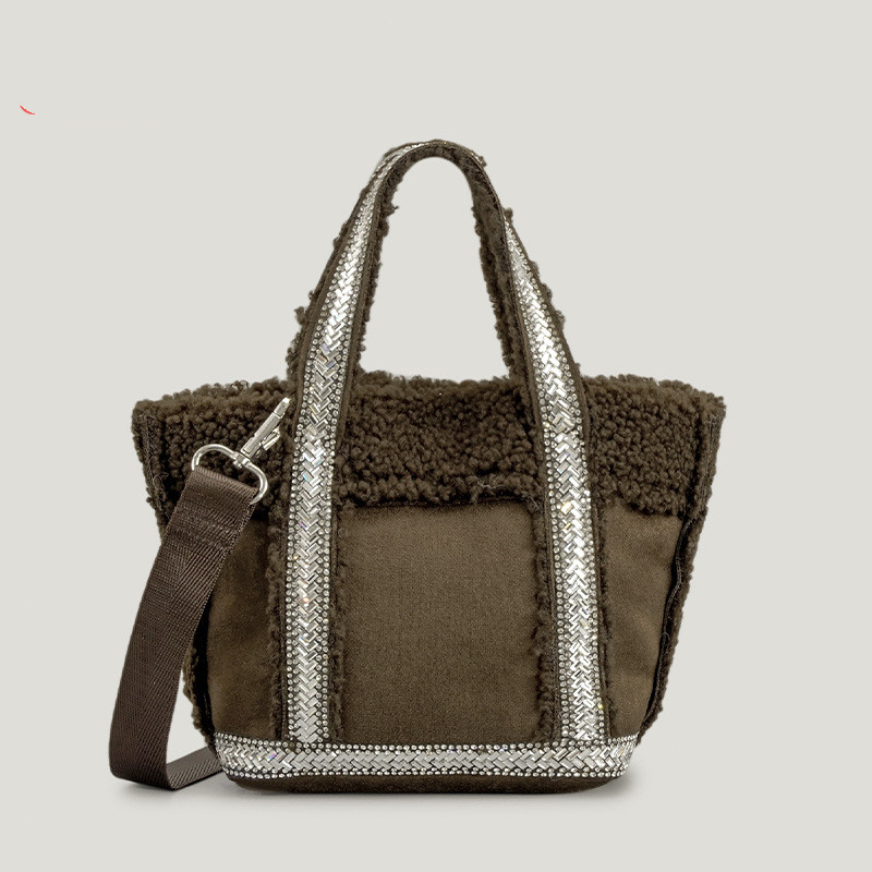 Woolen Bucket Bag Image 4