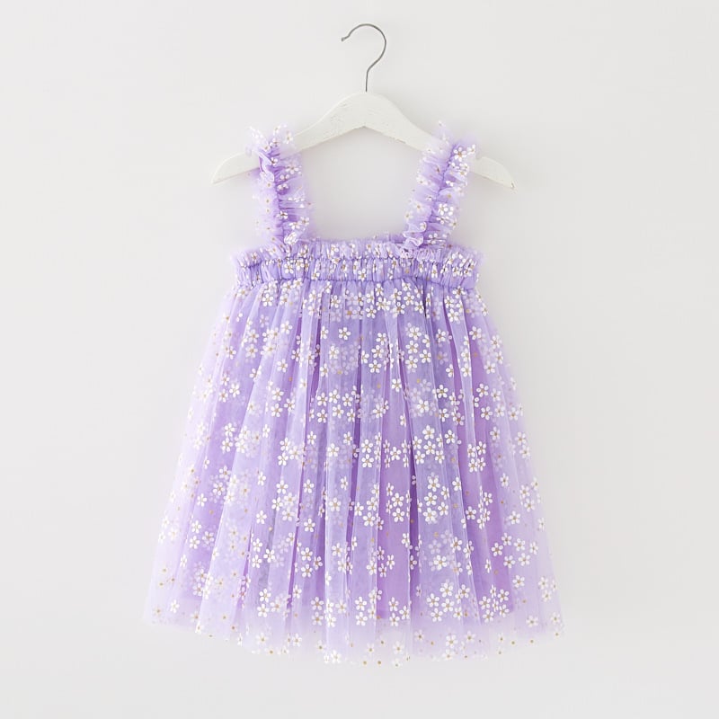 Summer Girls' Sweet Spaghetti-strap Gauze Skirt 13