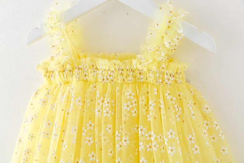 Summer Girls' Sweet Spaghetti-strap Gauze Skirt 10