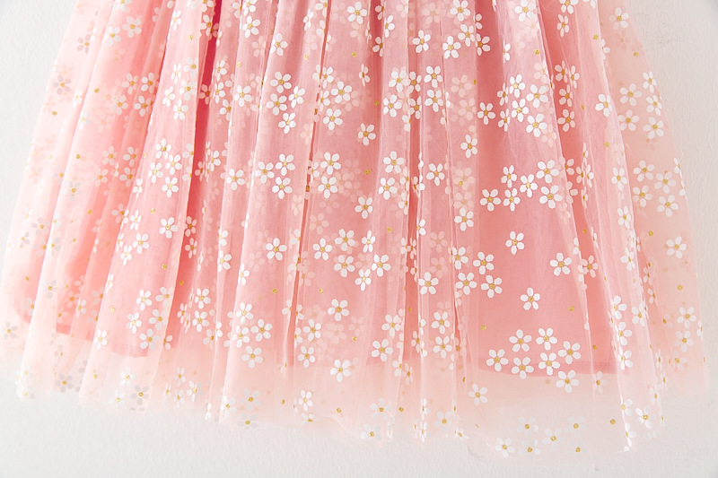 Summer Girls' Sweet Spaghetti-strap Gauze Skirt 4