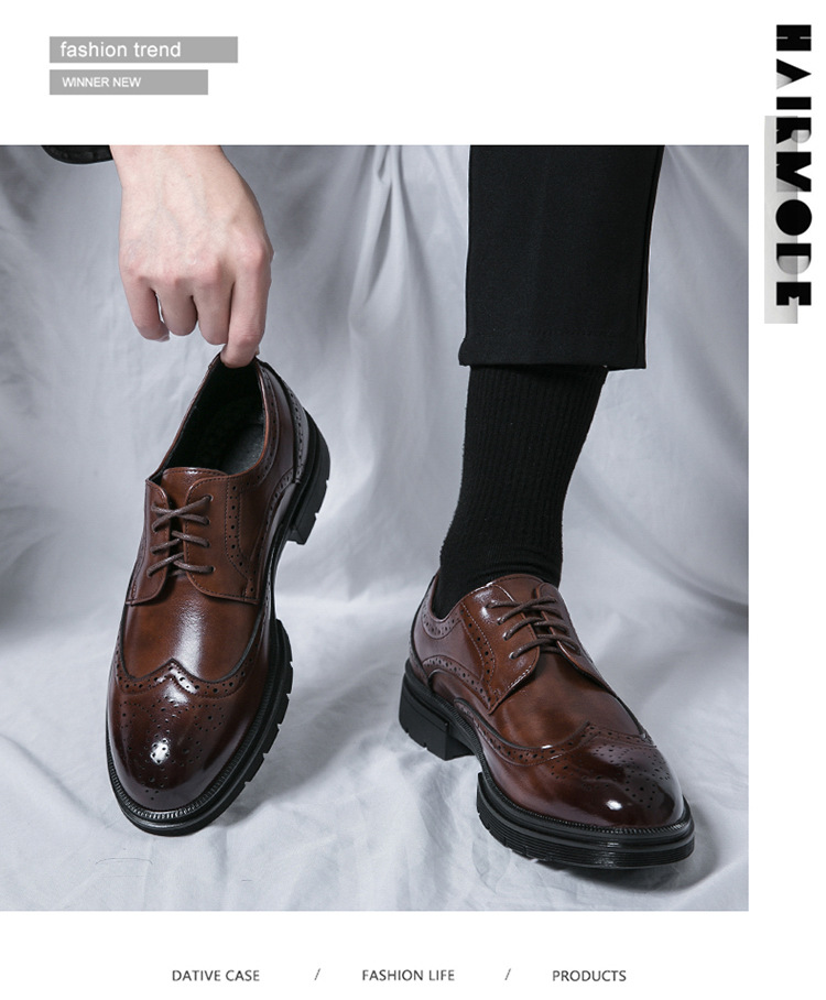 Brogue Leather Shoes - Image 2