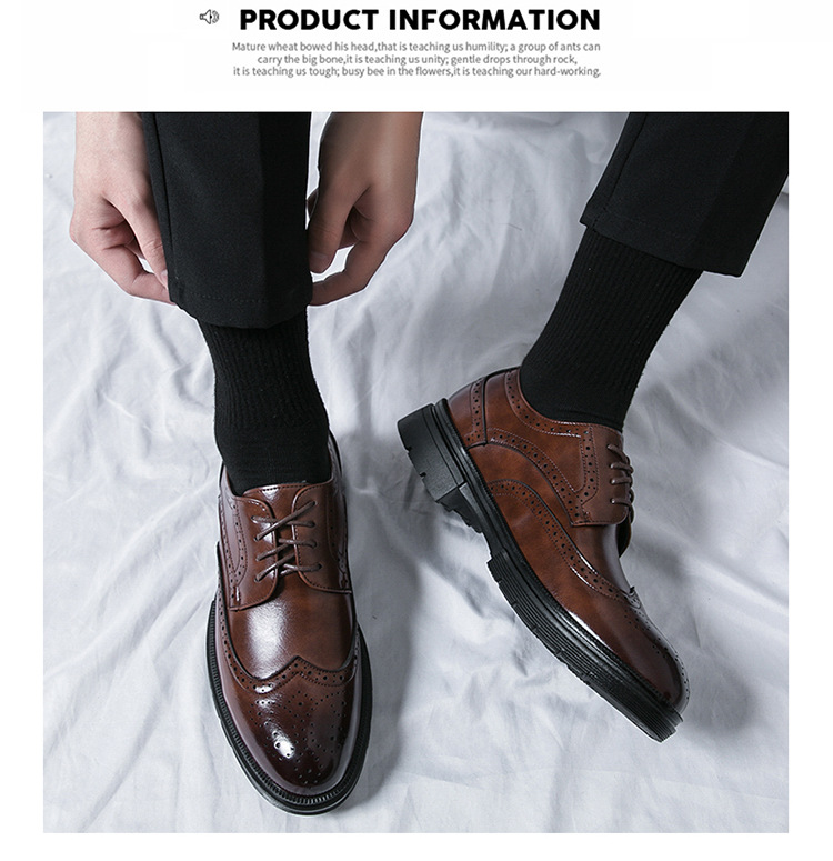 Brogue Leather Shoes - Image 6