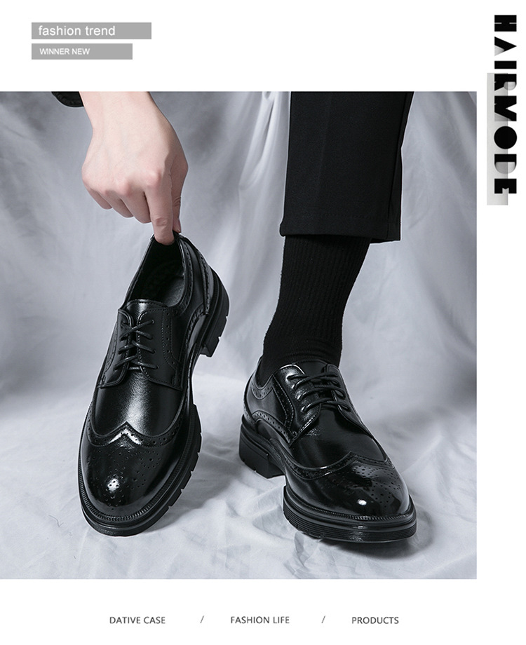 Brogue Leather Shoes - Image 8