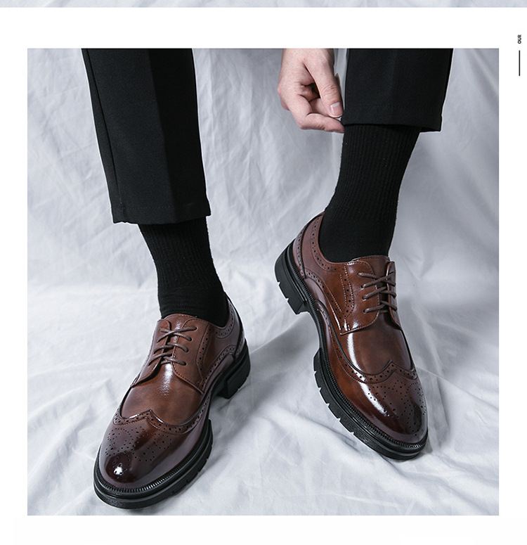 Brogue Leather Shoes - Image 10