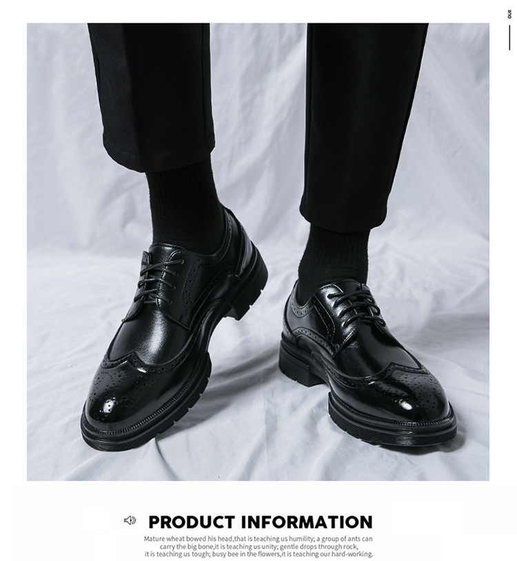 Brogue Leather Shoes - Image 7