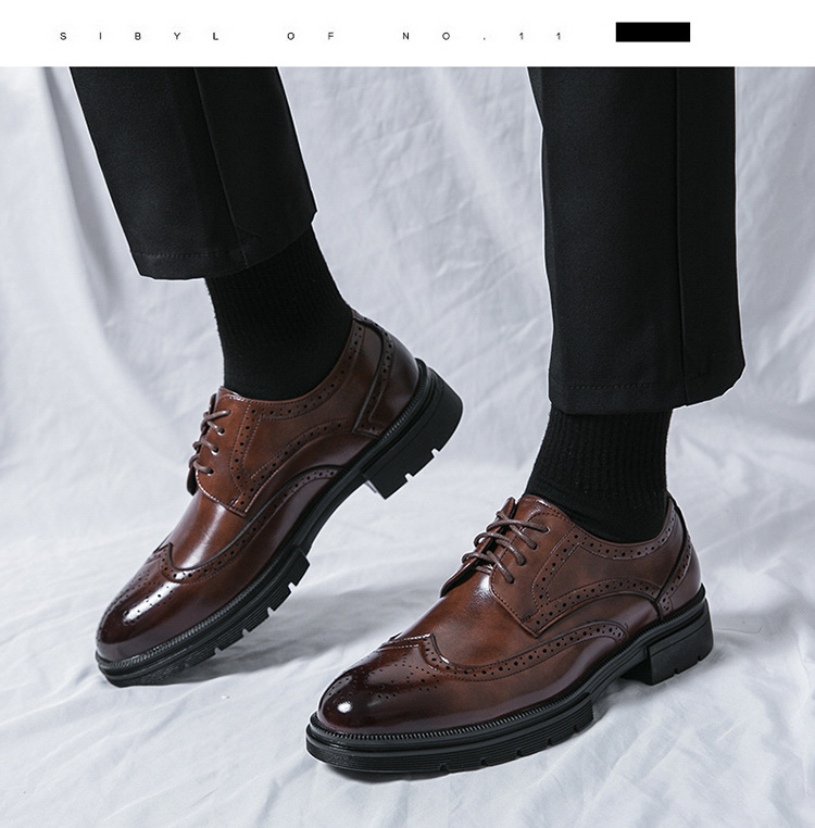 Brogue Leather Shoes - Image 9