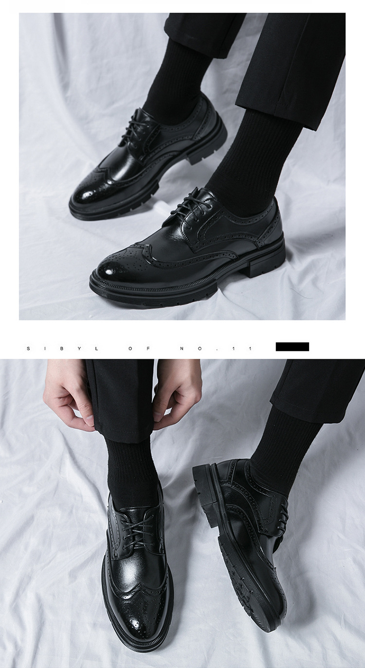 Brogue Leather Shoes - Image 5
