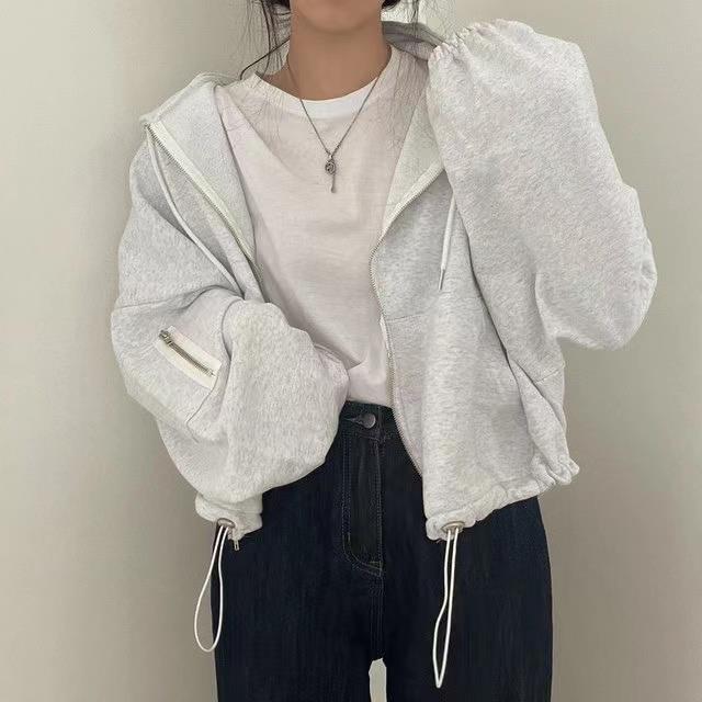 Hoodie Coat - Snow Gray