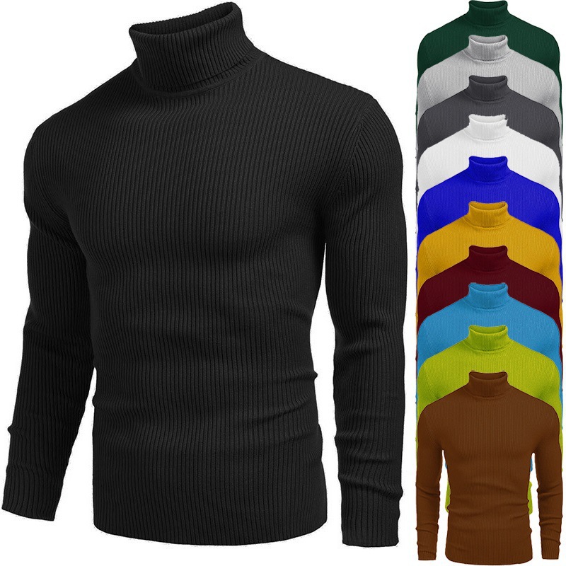 Men's High-neck Sweater Image 7