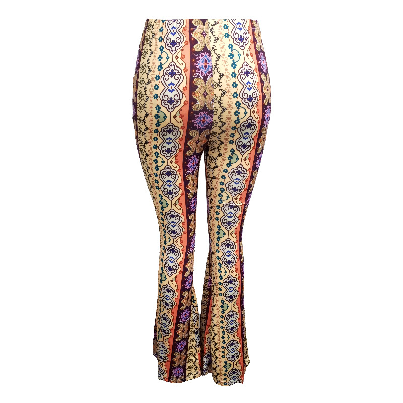 Damen Leggings mit leicht ausgestelltem Bein und Druckmuster - Bild 8