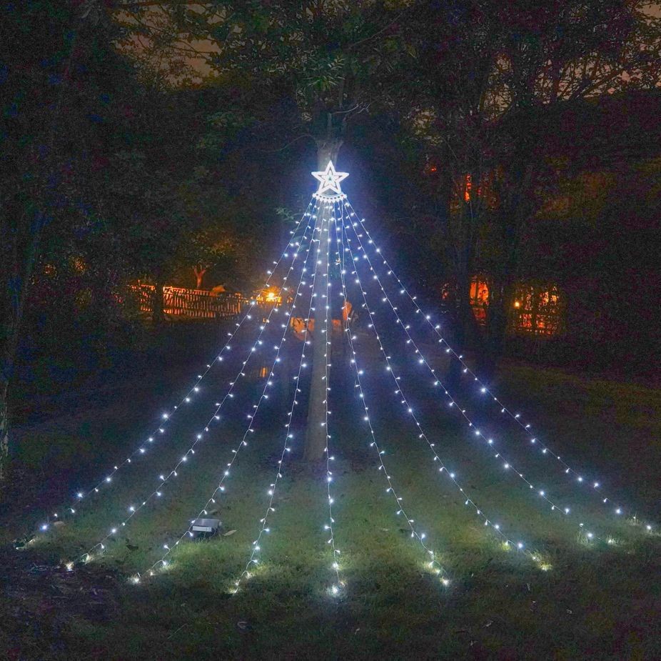 LED Five-pointed Star Waterfall Light