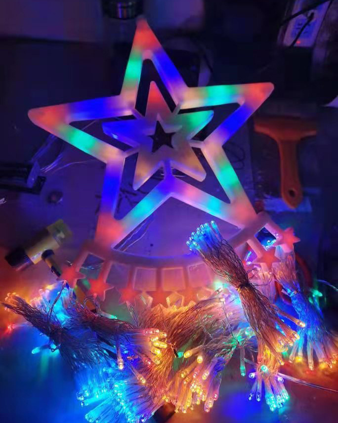 LED Five-pointed Star Waterfall Light