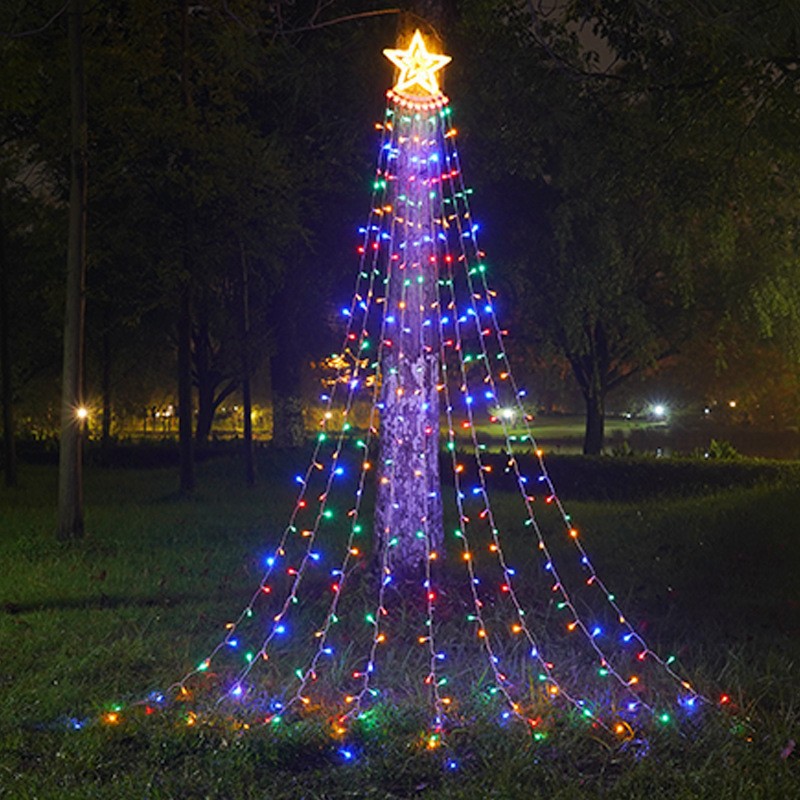 LED Five-pointed Star Waterfall Light
