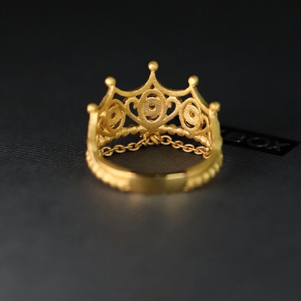 Fashion Retro Crown Tassel Ring Image 5