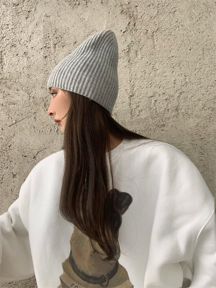 Loose Round Neck Pullover Print Women's Sweater