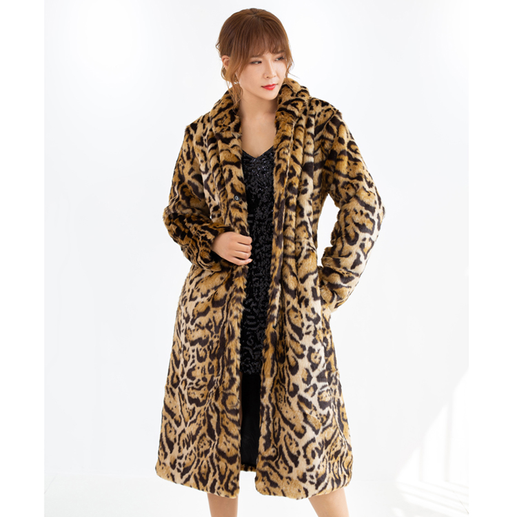 Plus Size Leopard Fur Coat 13