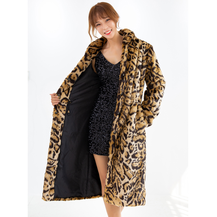 Plus Size Leopard Fur Coat 4