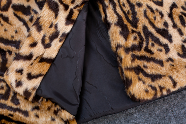 Plus Size Leopard Fur Coat 17