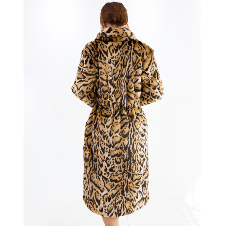 Plus Size Leopard Fur Coat 6