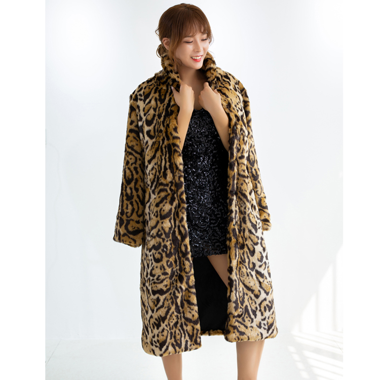 Plus Size Leopard Fur Coat 8