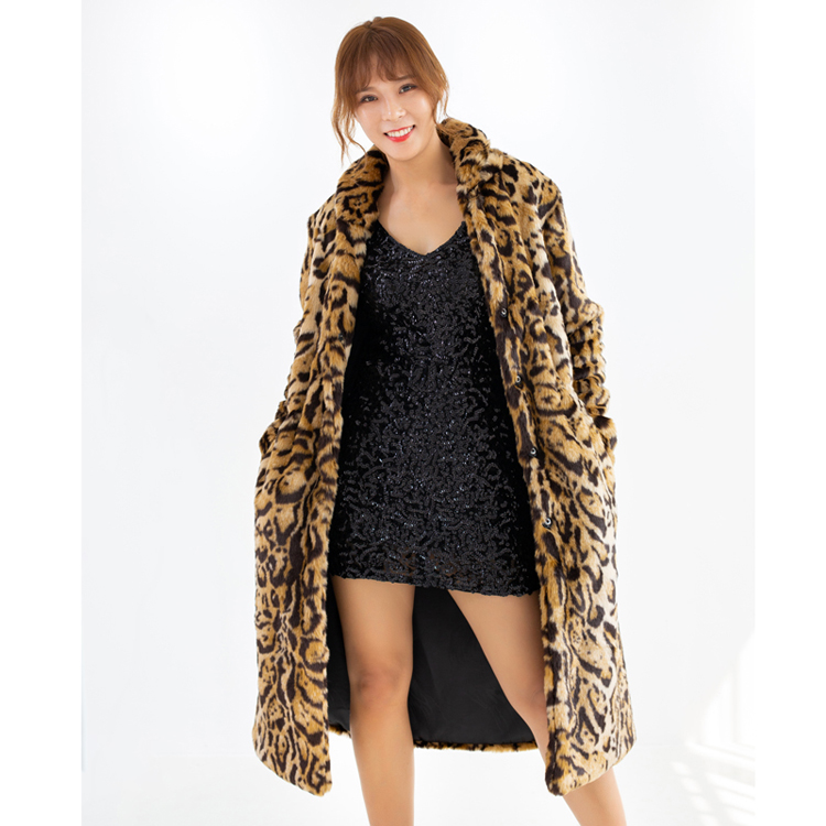 Plus Size Leopard Fur Coat 3