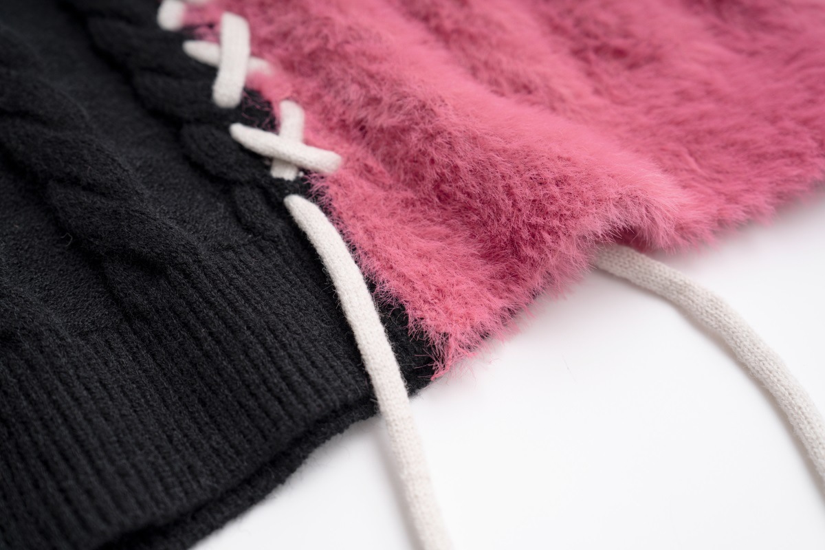 Men and Women Couple Crew Neck Casual Sweater