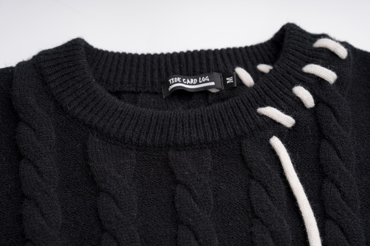 Men and Women Couple Crew Neck Casual Sweater