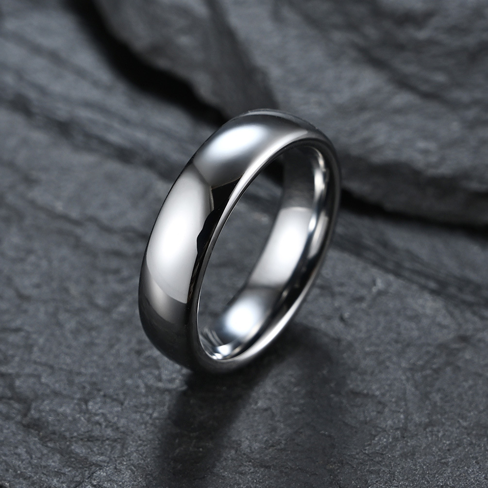 Arc Glossy Anti-scratch Tungsten Ring 3