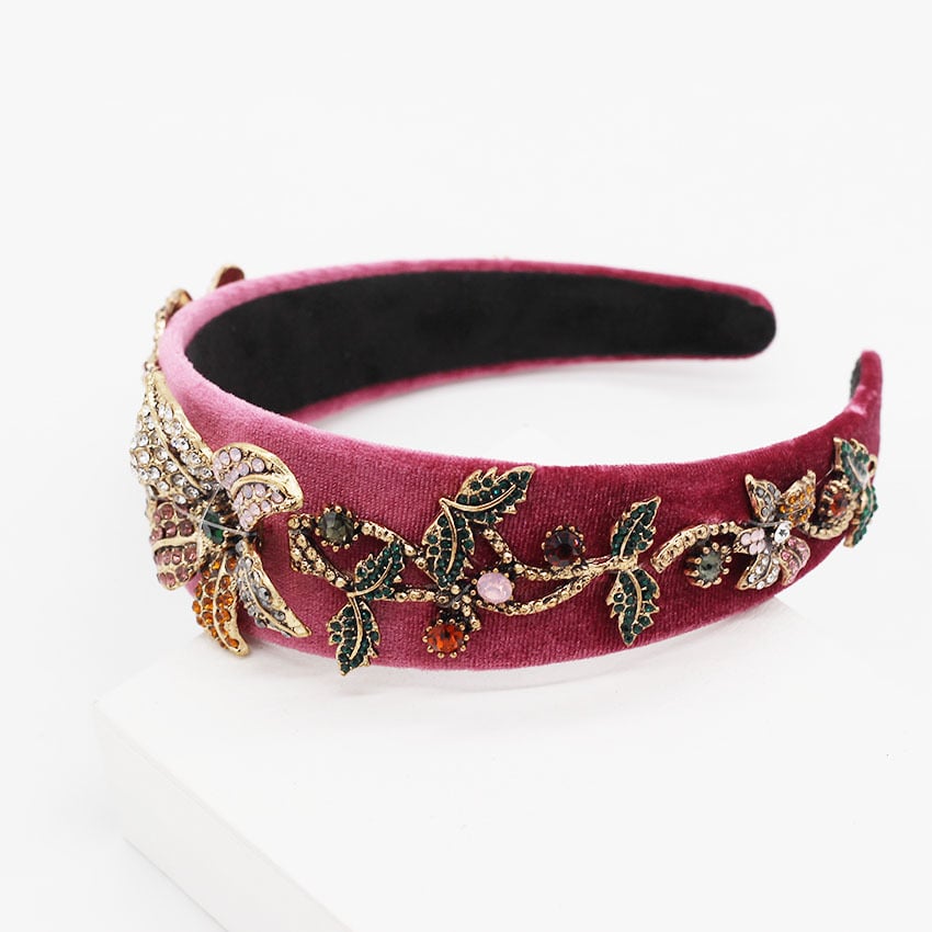Dark Green Flower Headband