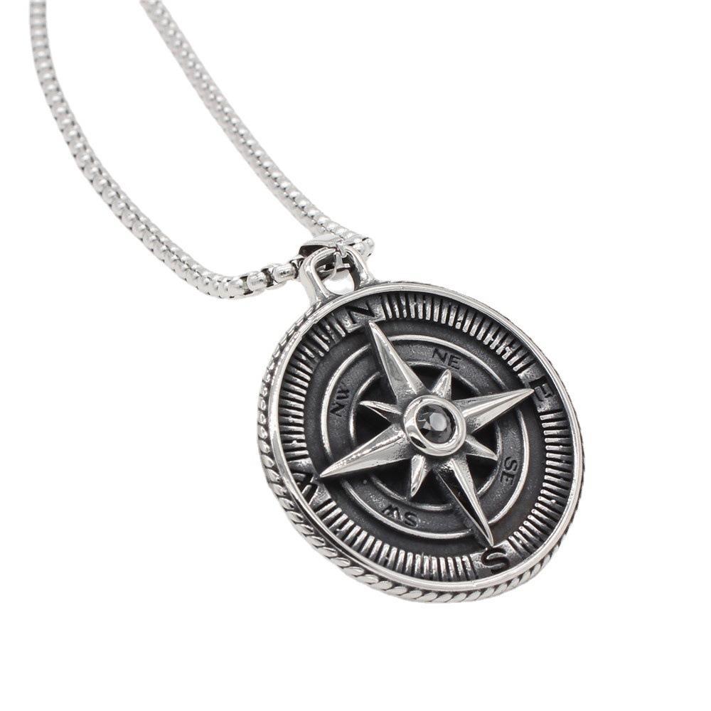 Vintage Cross Compass Necklace Image 4